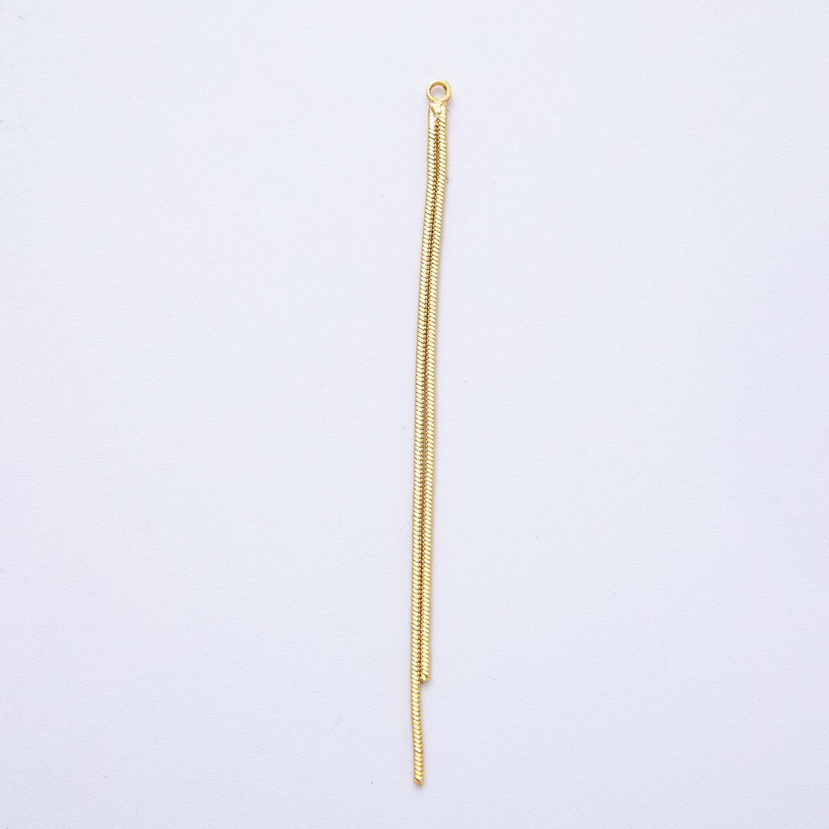 Long Slim Chain tassel Charm 73mm Gold chain Jewelry tassel Z-1642