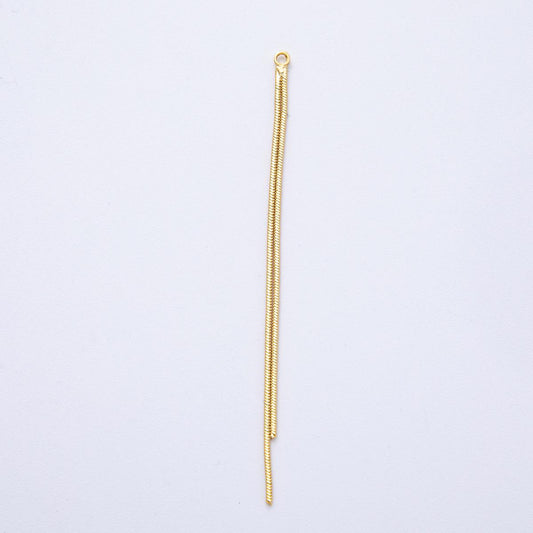 Long Slim Chain tassel Charm 73mm Gold chain Jewelry tassel Z-1642