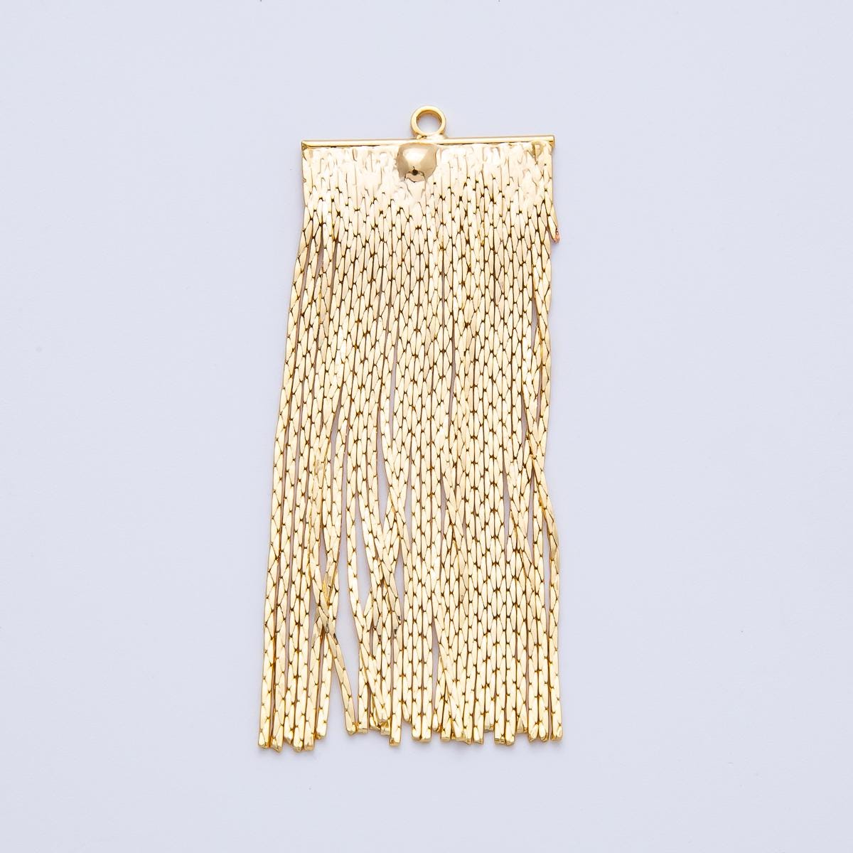 Gold Plated Chain Tassel Pendants Sweeper Drop Dangle Charms for DIY Earrings & Necklaces Z1645
