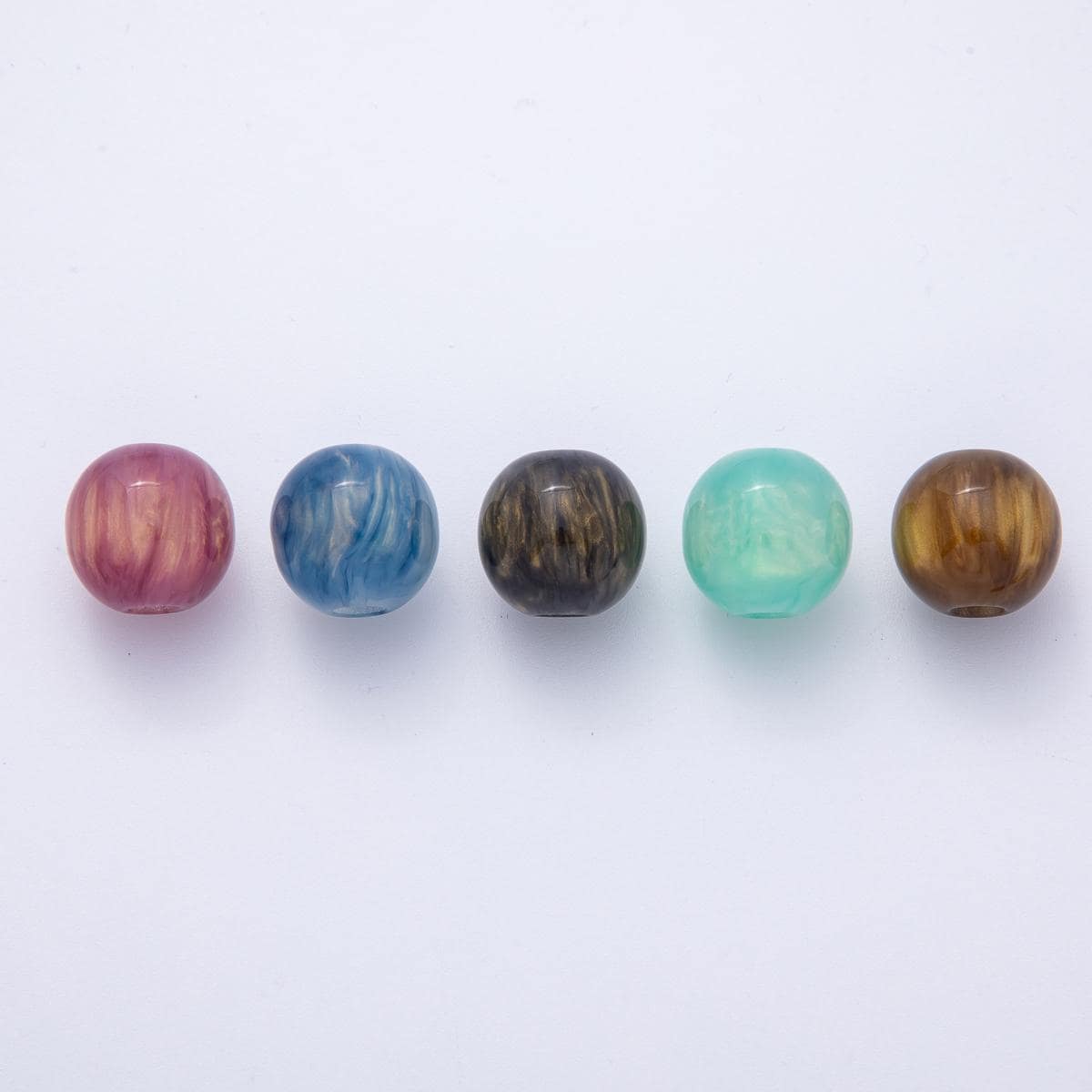 19mm Blue, Red, Black, Green, Brown Acrylic Resin Round Bead DIY Jewelry Supply Finding for Custom Necklace & Bracelet | B622