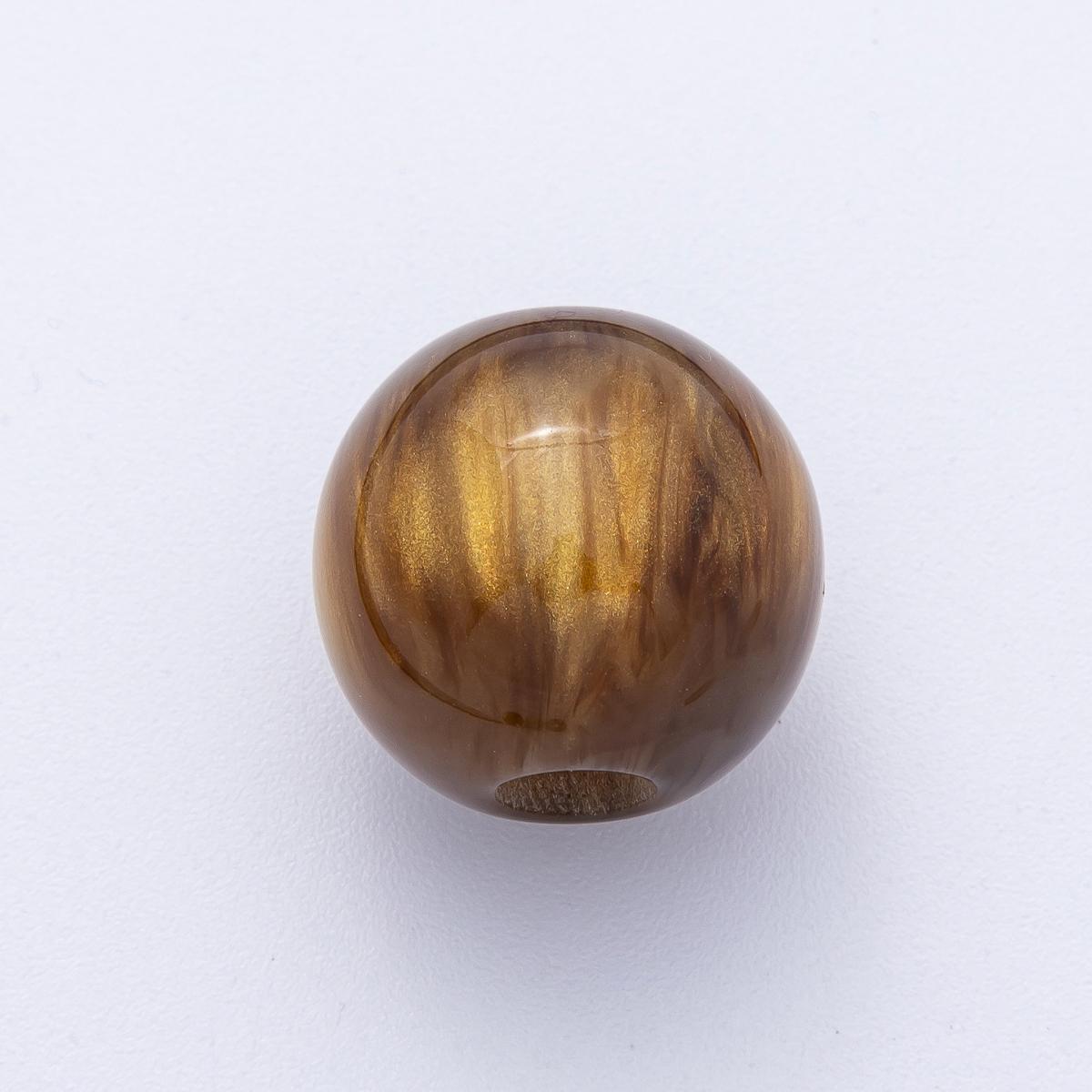 19mm Blue, Red, Black, Green, Brown Acrylic Resin Round Bead DIY Jewelry Supply Finding for Custom Necklace & Bracelet | B622