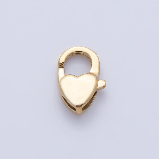 Stainless Steel 12mm Heart Lobster Claw Clasps Closure Finding DIY Jewelry Supply for Custom Necklace & Bracelet Making | Z1620