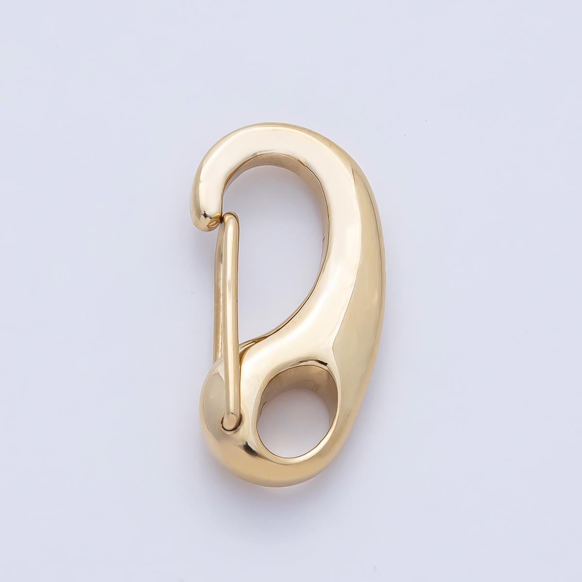 Stainless Steel 16mm 21mm 28mm 32.5mm Push Gate Oblong Minimalist Finding DIY Jewelry Supplies for Custom Necklace & Bracelet | Z1633