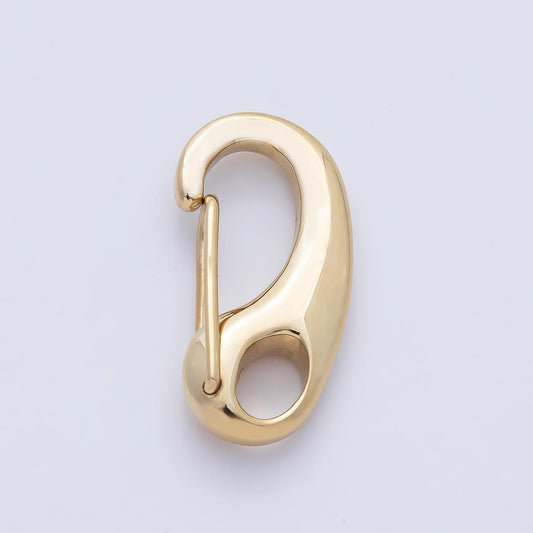 Stainless Steel 16mm 21mm 28mm 32.5mm Push Gate Oblong Minimalist Finding DIY Jewelry Supplies for Custom Necklace & Bracelet | Z1633