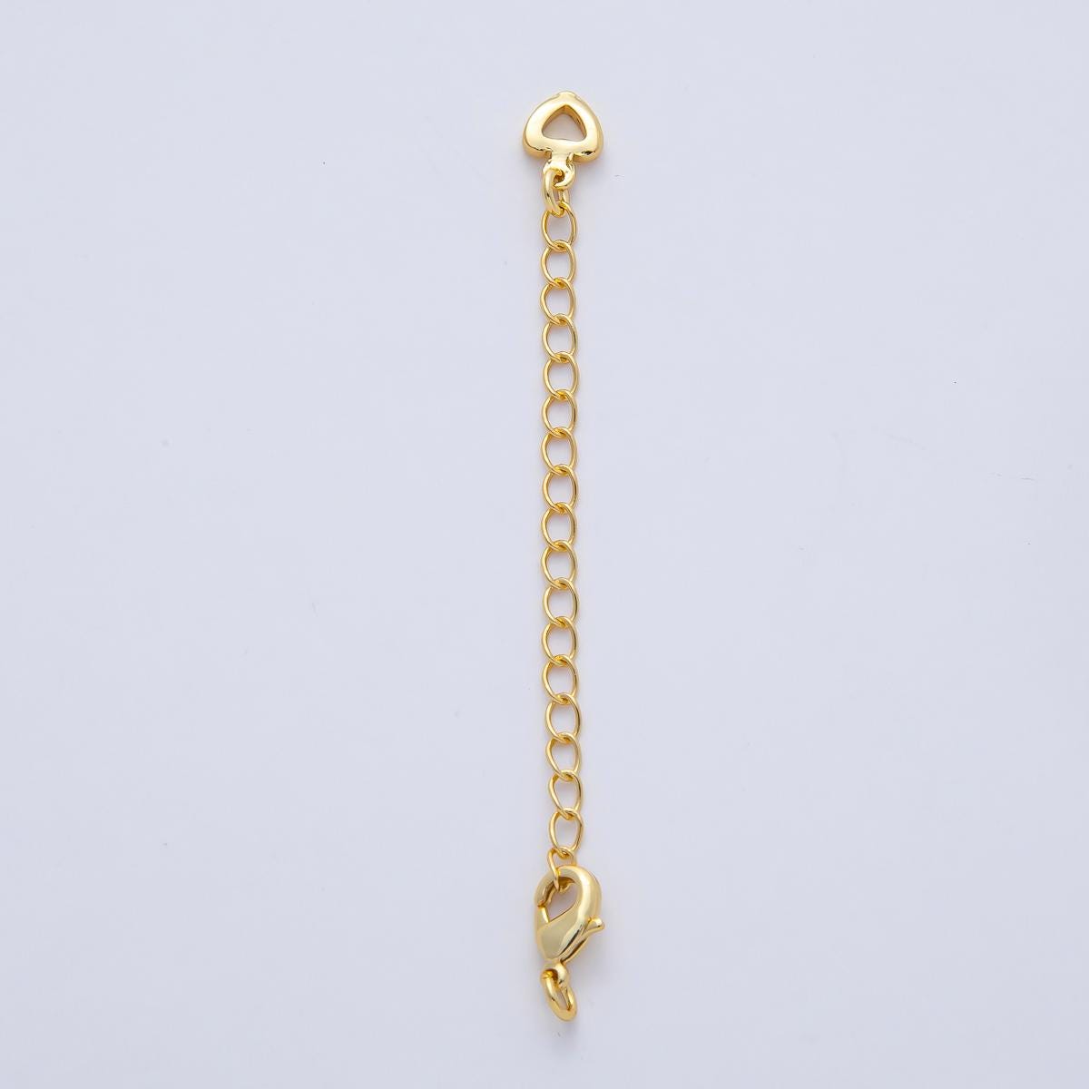 18K Gold Filled Minimalist Lobster Clasps Extender Chain Charm Set Findings DIY Bracelet Necklace Adjustable Jewelry Making | Z1482