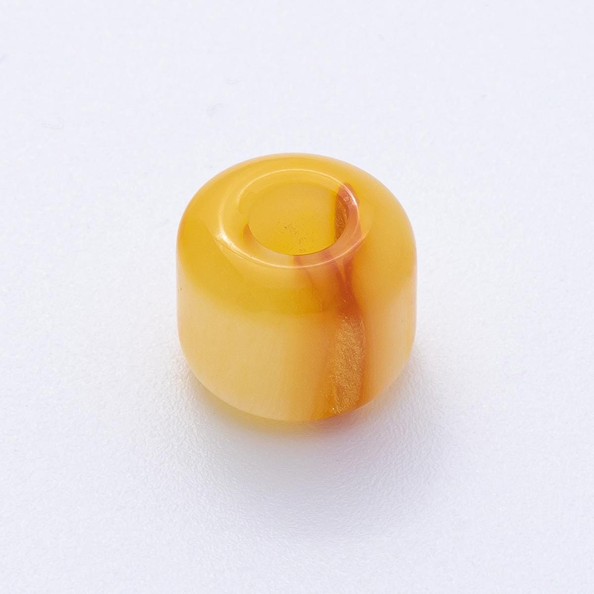 12.4mm Blue, Pink, Grey, Yellow, Brown Glitter Acrylic Resin Rondelle Bead Make Your Own Necklace Bracelet Jewelry Supply | B549