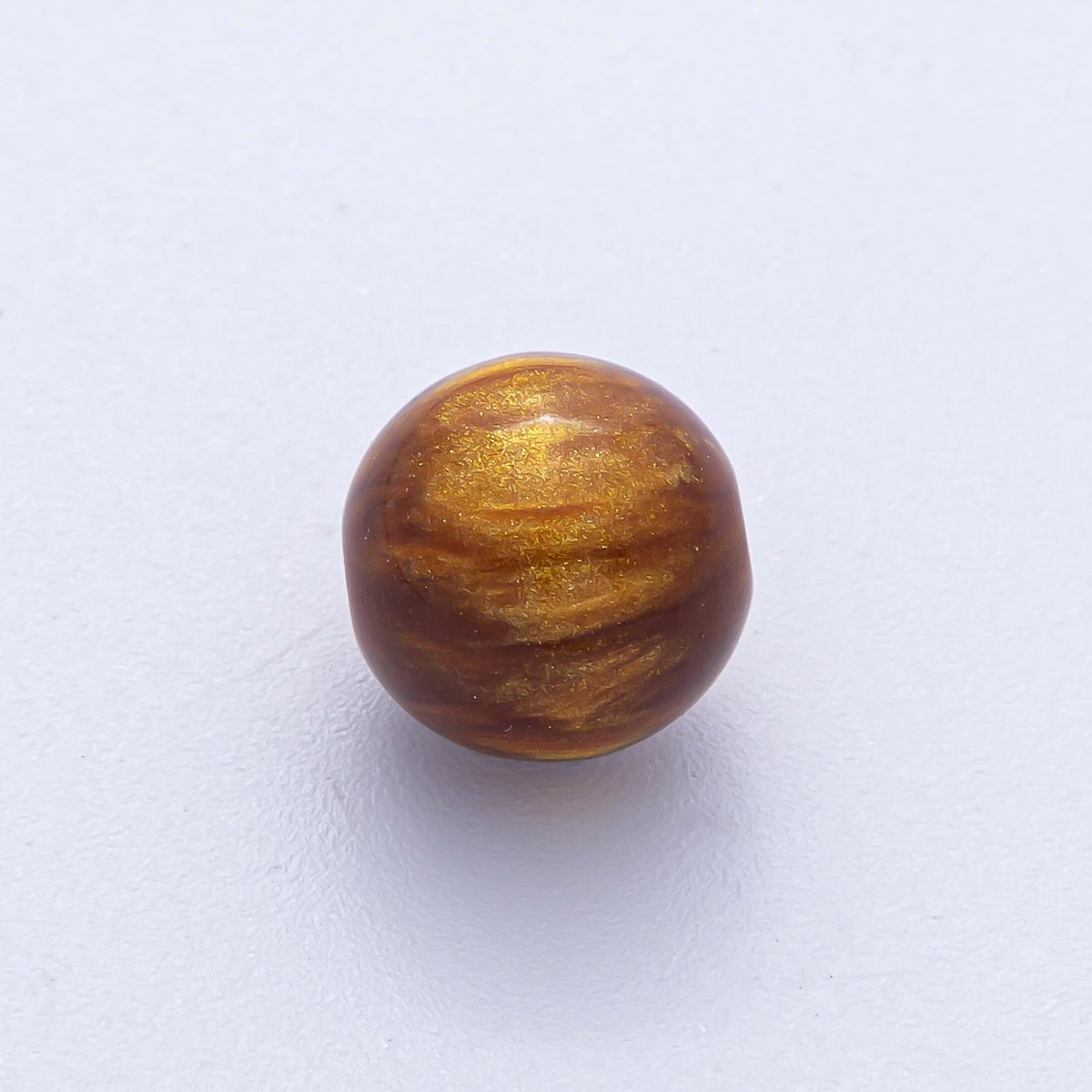 12mm Dark Teal, Yellow, Blue, Purple, Brown, Green Glitter Resin Round Bead DIY Jewelry Supply Finding for Custom Necklace & Bracelet | B569