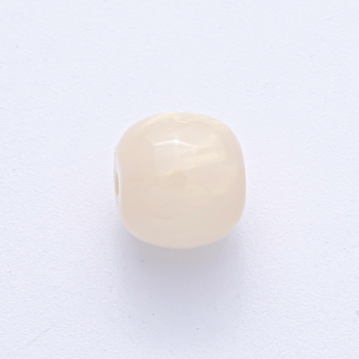 12mm Green, White, Black, Yellow, Purple, Blue, Red, Grey, Pink Glitter Round Resin Bead Set Make Your Own Necklace Bracelet Supply | B584