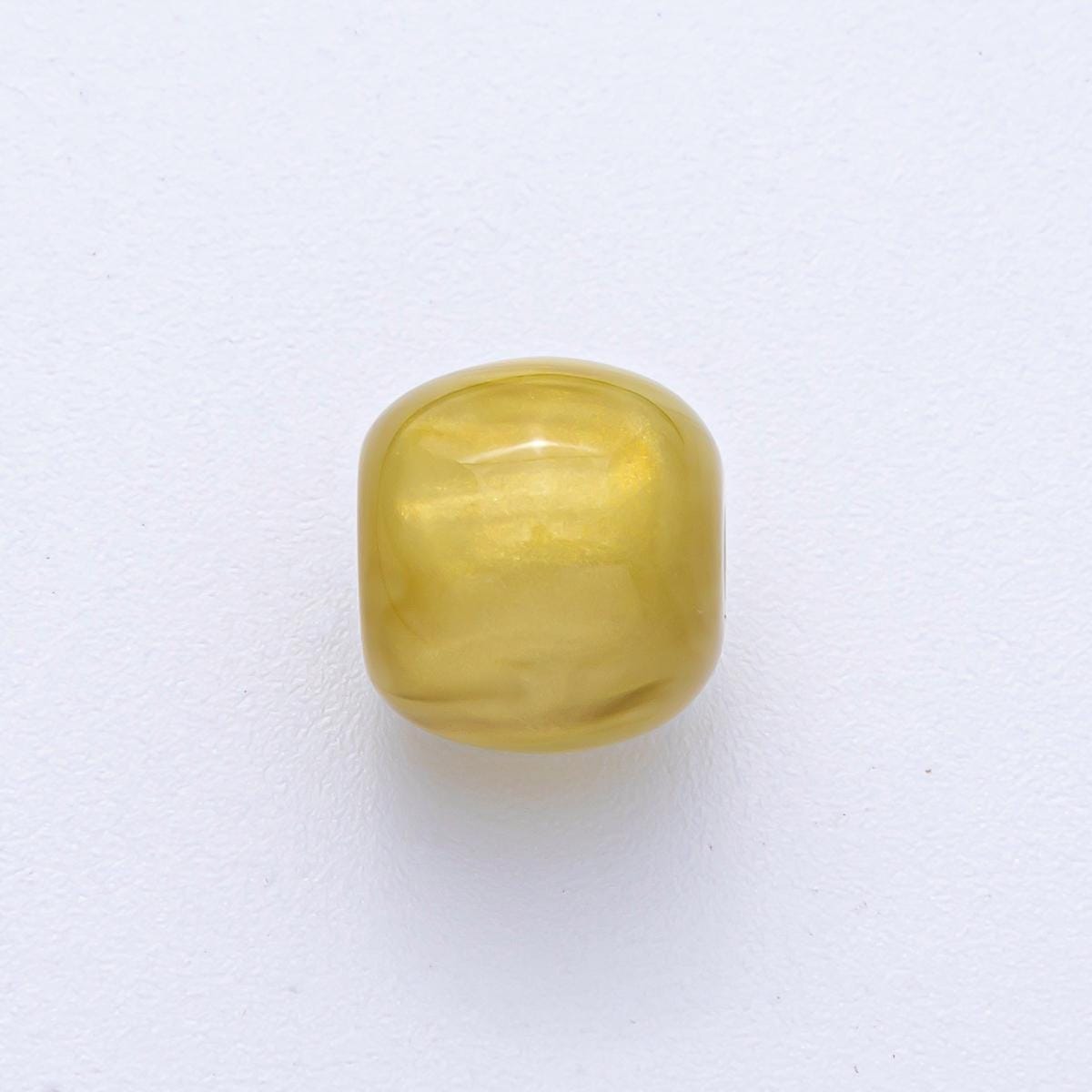 12mm Green, White, Black, Yellow, Purple, Blue, Red, Grey, Pink Glitter Round Resin Bead Set Make Your Own Necklace Bracelet Supply | B584