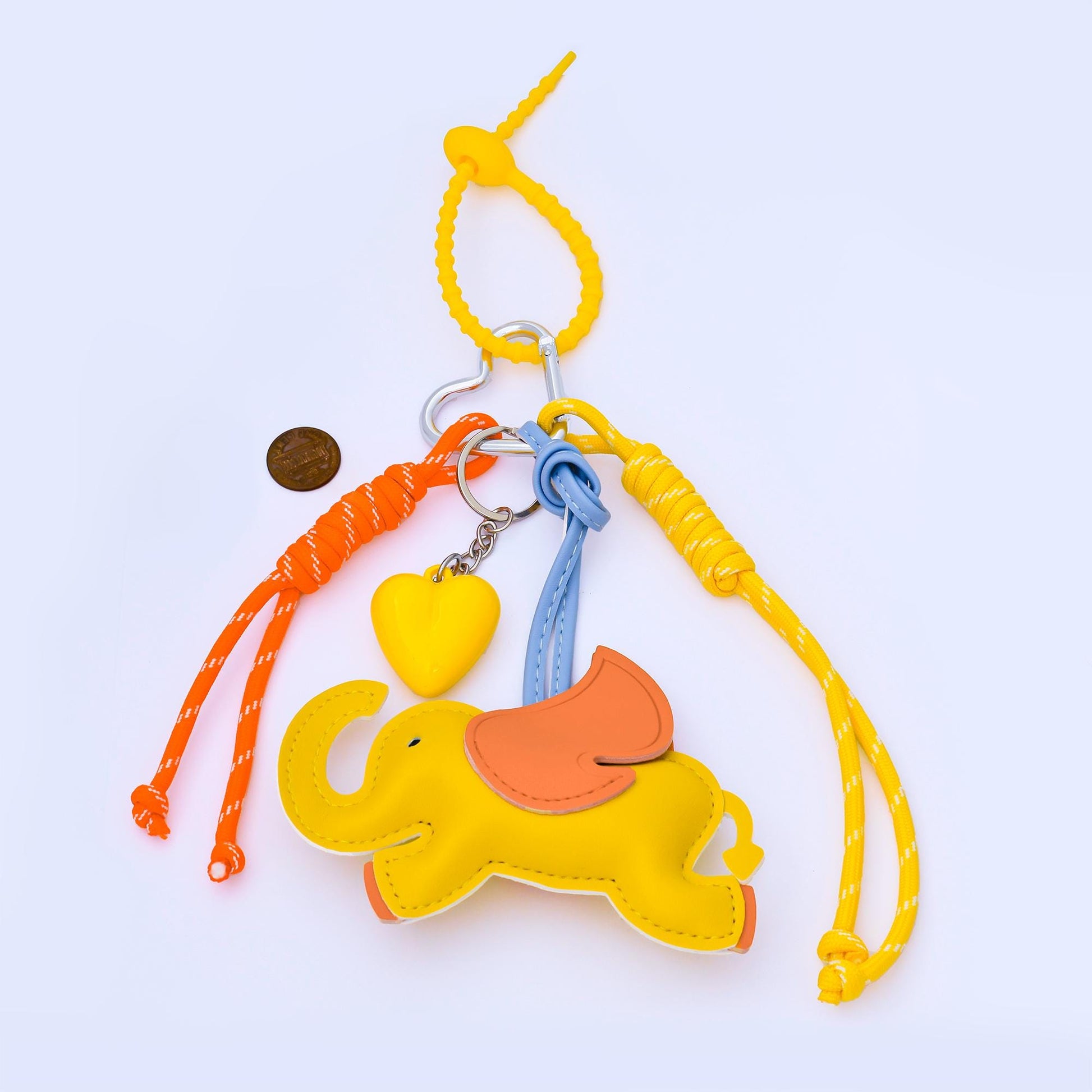 Colorful Aesthetic Cute Animal & Heart Charm Keychain for Backpack Purse Handbag Gym Bag Fashion Accessories Fun Gift Idea | WB-00200