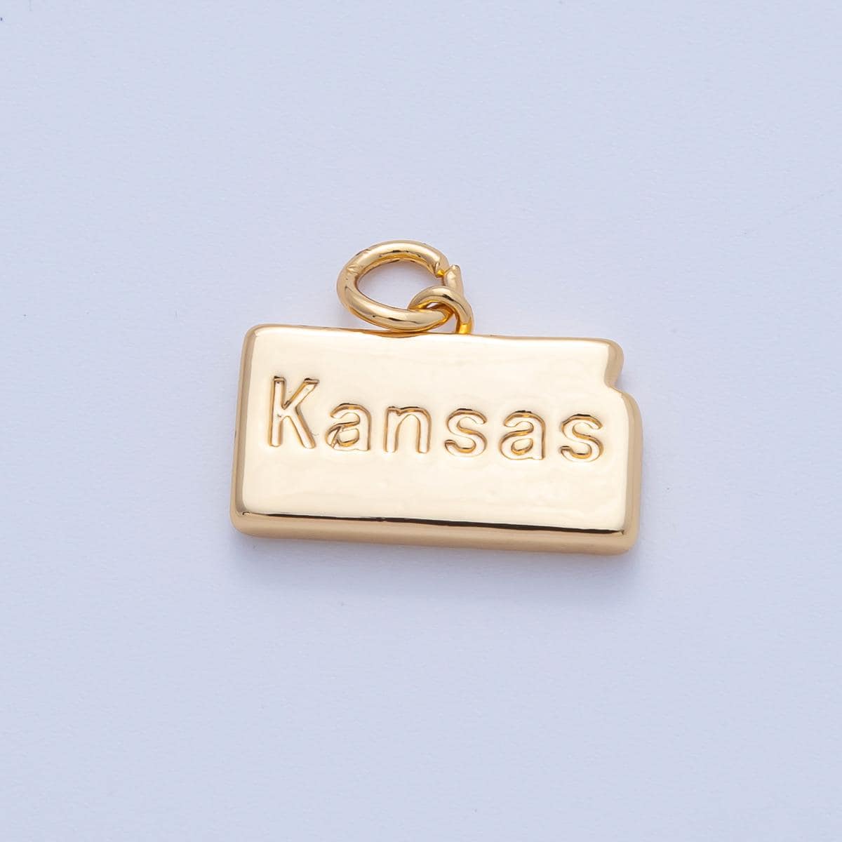 18K Gold Filled United States of America Individual State Map Charm in Gold for Necklaces Minimalist Jewelry Making Supplies | AK064