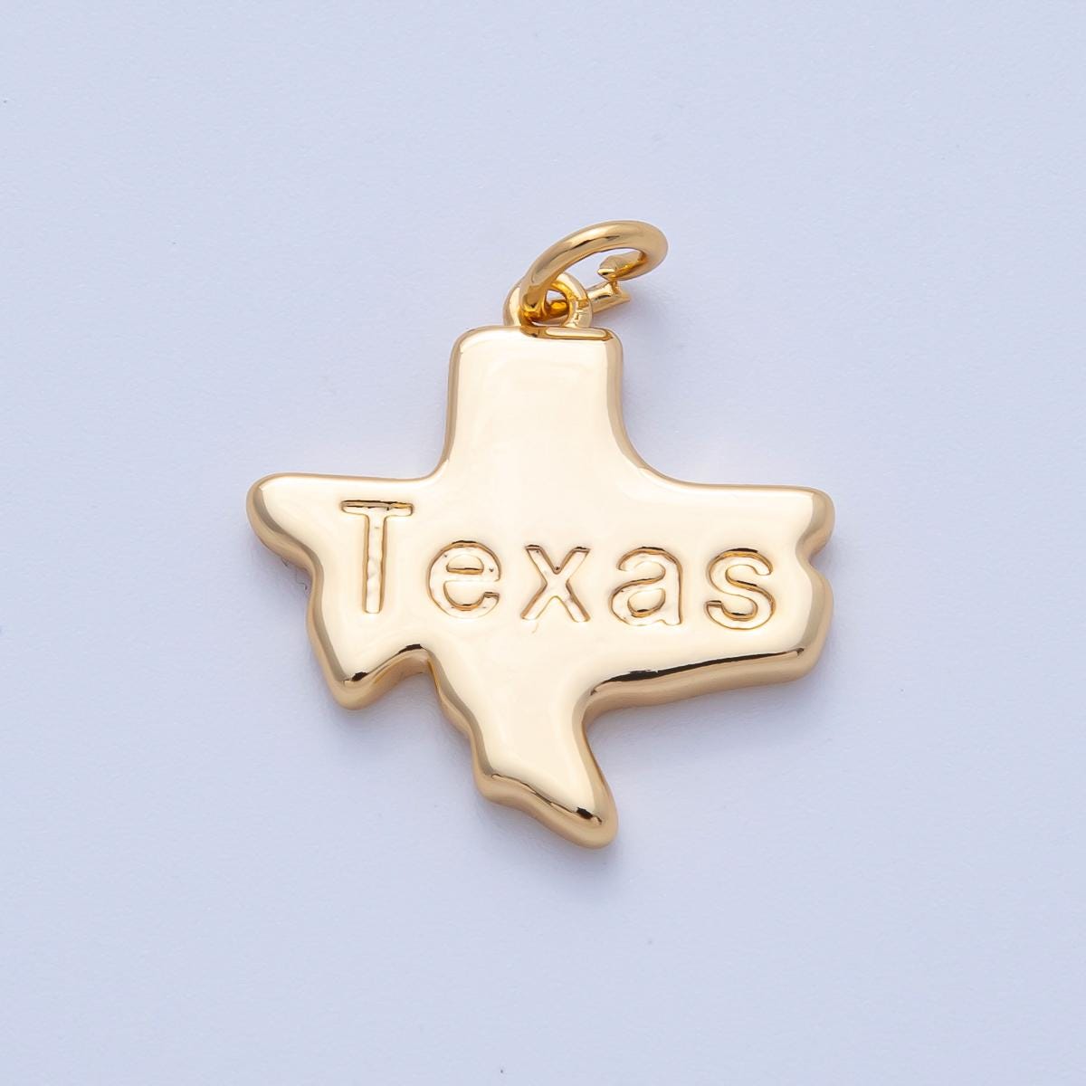 18K Gold Filled United States of America Individual State Map Charm in Gold for Necklaces Minimalist Jewelry Making Supplies | AK064
