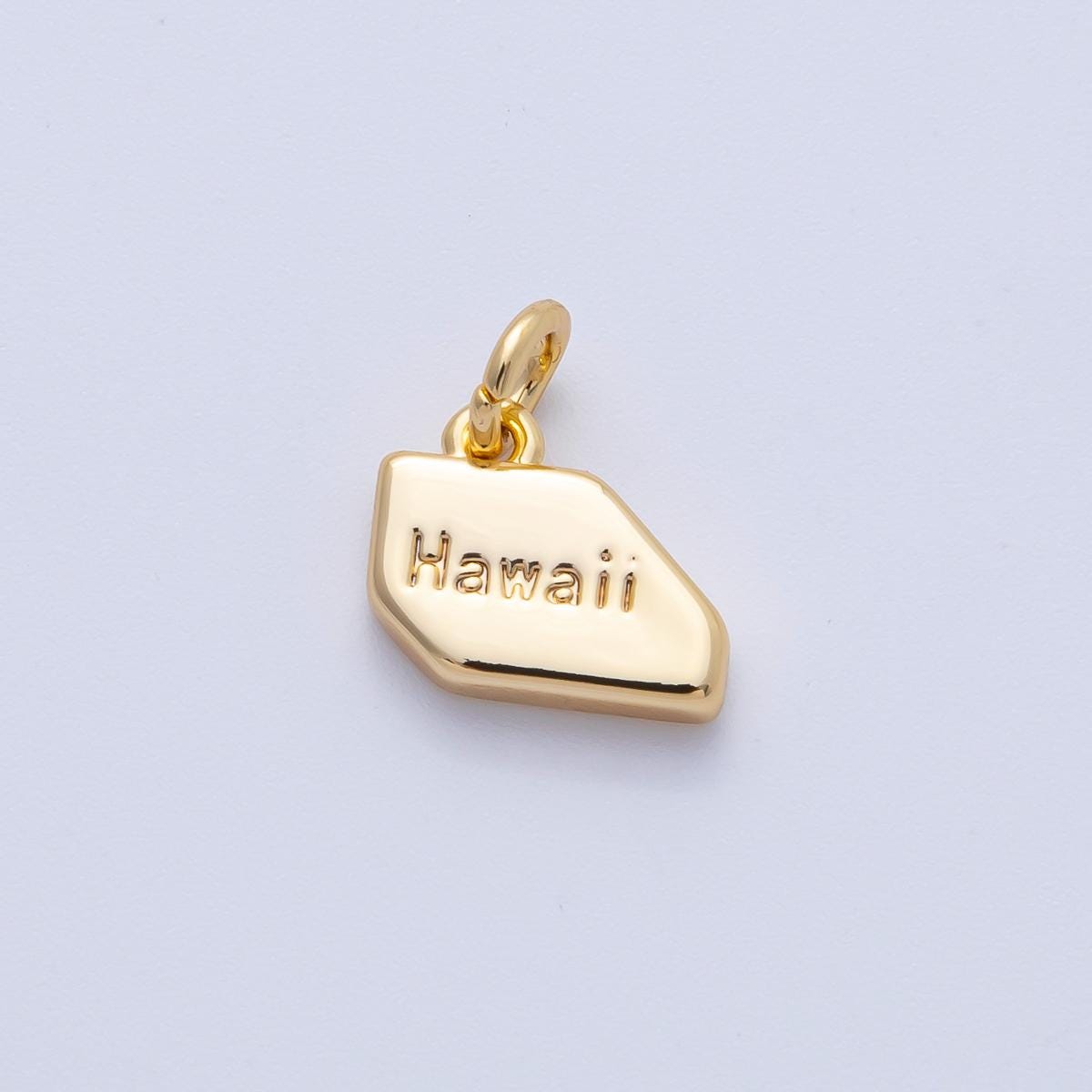 18K Gold Filled United States of America Individual State Map Charm in Gold for Necklaces Minimalist Jewelry Making Supplies | AK064