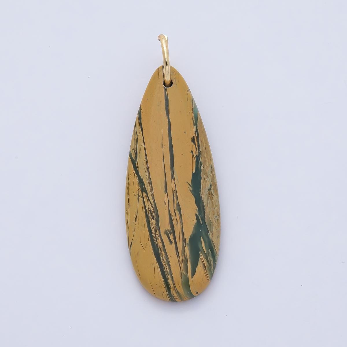 Natural Stone Teardrop Pendants Dyed Polished Turquoise Gemstone Charms, Boho Jewelry Making Supplies, Earth Tone Gem Drops AF1493