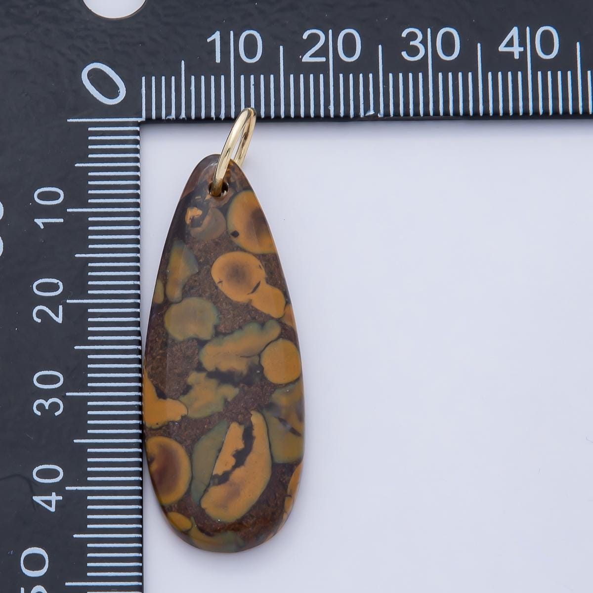 Natural Stone Teardrop Pendants Dyed Polished Turquoise Gemstone Charms, Boho Jewelry Making Supplies, Earth Tone Gem Drops AF1493