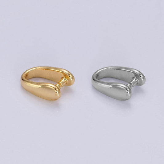 14k gold filled 9mm snap bail minimalist jewelry findings supply | z584