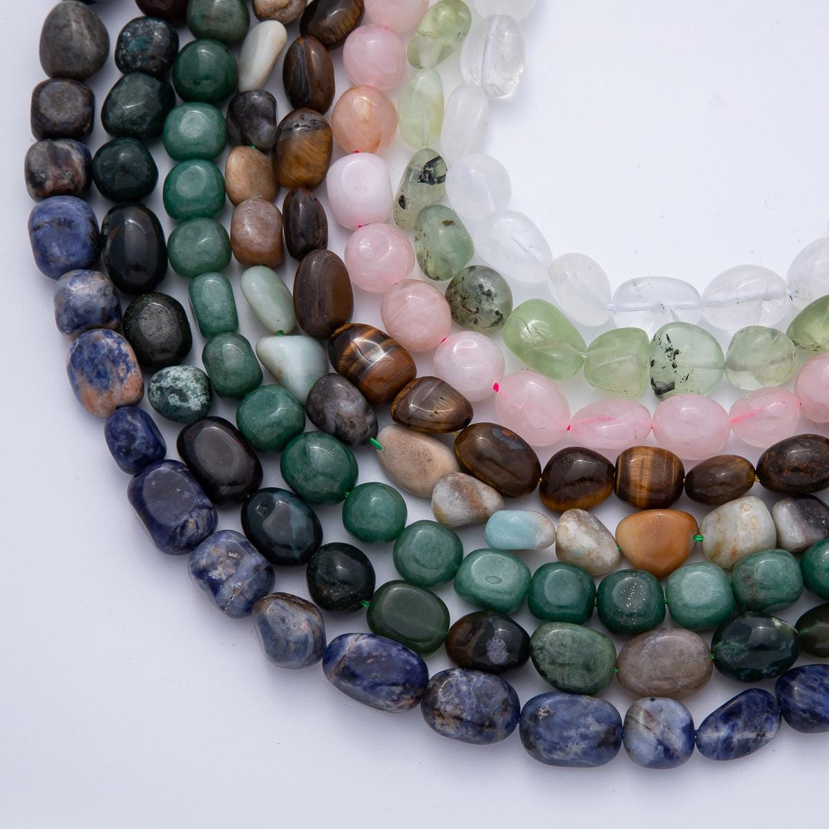 12.5mm Genuine Natural Gemstone Pebble Bead Strand Finding Quality Loose Beads DIY Jewelry Supply for Necklace & Bracelet | WA-3863