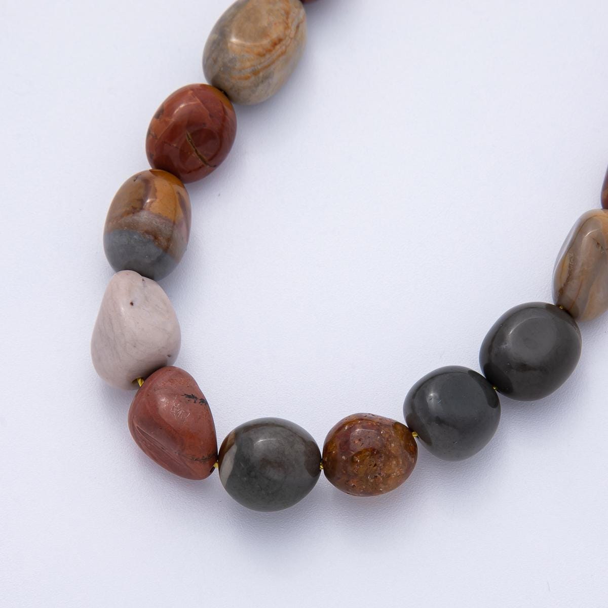 12.5mm Genuine Natural Gemstone Pebble Bead Strand Finding Quality Loose Beads DIY Jewelry Supply for Necklace & Bracelet | WA-3863
