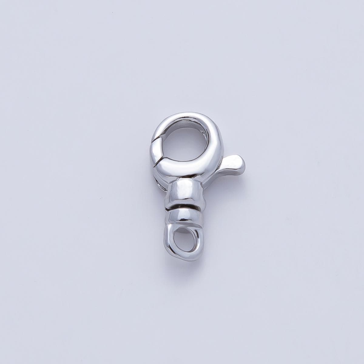 Rhodium Plated 12.5mm Swivel Lobster Claw Clasps Finding Minimalist Charm Lock Hook DIY Jewelry Supply for Custom Necklace Bracelet | Z1609