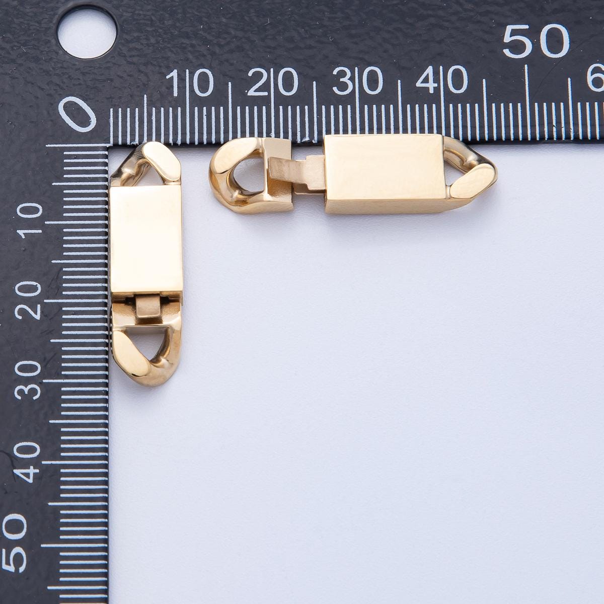 Gold Stainless Steel Spring Clasps Lobster Clasp for Cuba Hiphop Chain Bracelet and Necklace Buckle Jewelry Making Supply Z1660