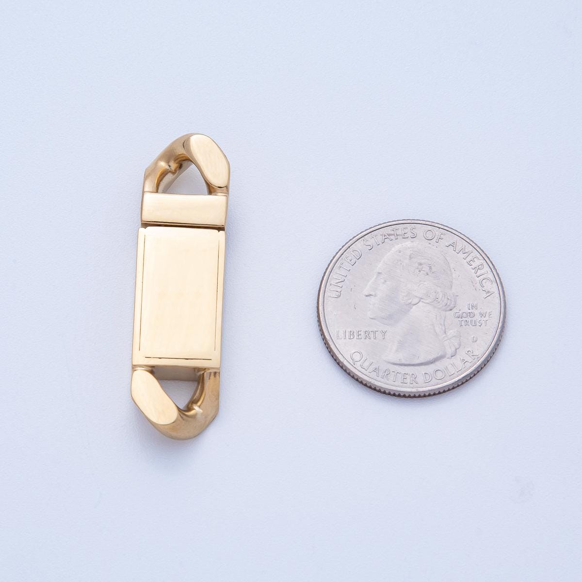 Gold Stainless Steel Spring Clasps Lobster Clasp for Cuba Hiphop Chain Bracelet and Necklace Buckle Jewelry Making Supply Z1660