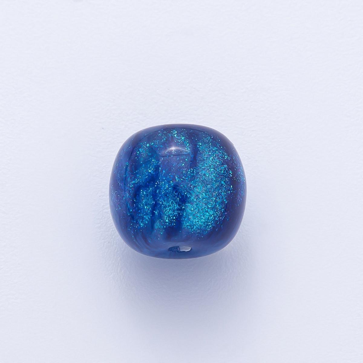 12.3mm Blue, Red, Grey, Green Acrylic Resin Round Bead DIY Jewelry Supply Finding for Custom Necklace & Bracelet | B675