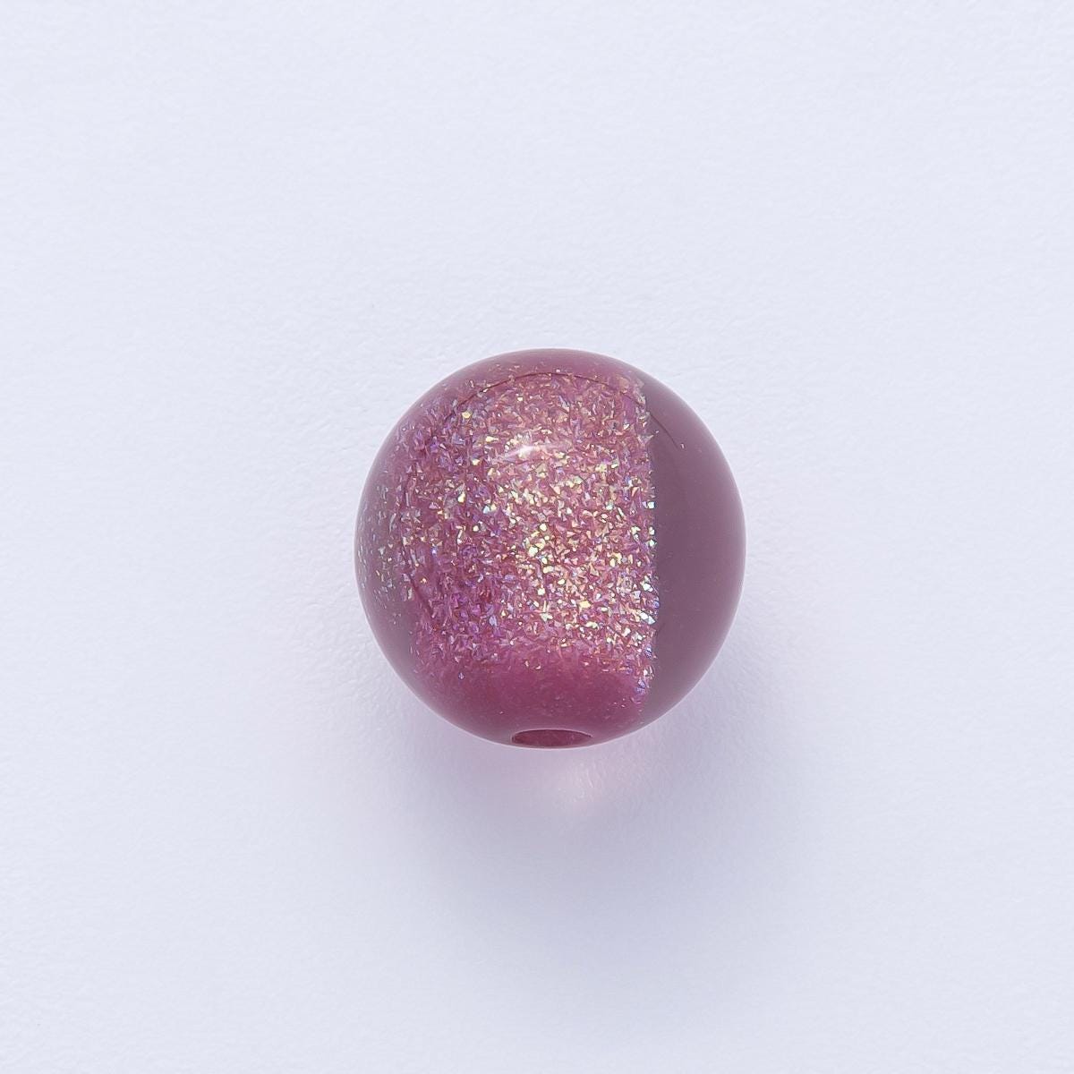12.3mm Green, Red, Grey, Pink Acrylic Resin Round Bead DIY Jewelry Supply Finding for Custom Necklace & Bracelet | B680