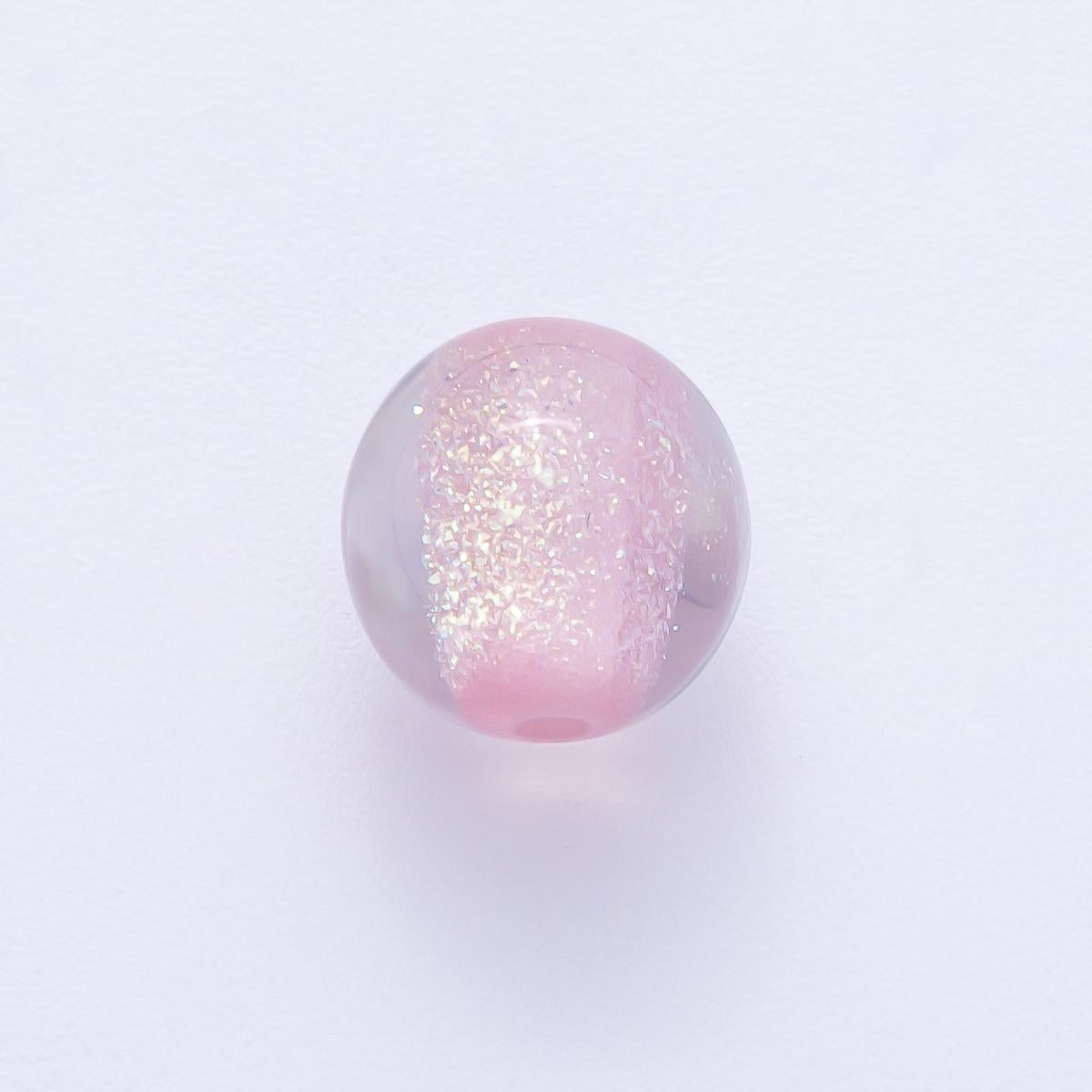 12.3mm Green, Red, Grey, Pink Acrylic Resin Round Bead DIY Jewelry Supply Finding for Custom Necklace & Bracelet | B680