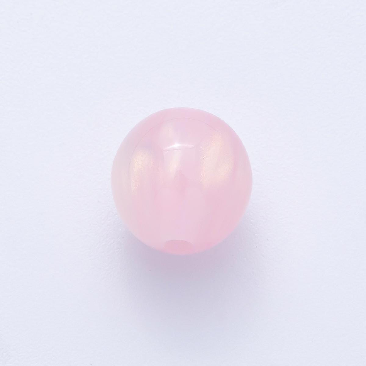 10 pcs 12.1mm Multicolor Acrylic Resin Round Bead DIY Jewelry Supply Finding for Custom Necklace & Bracelet | B691