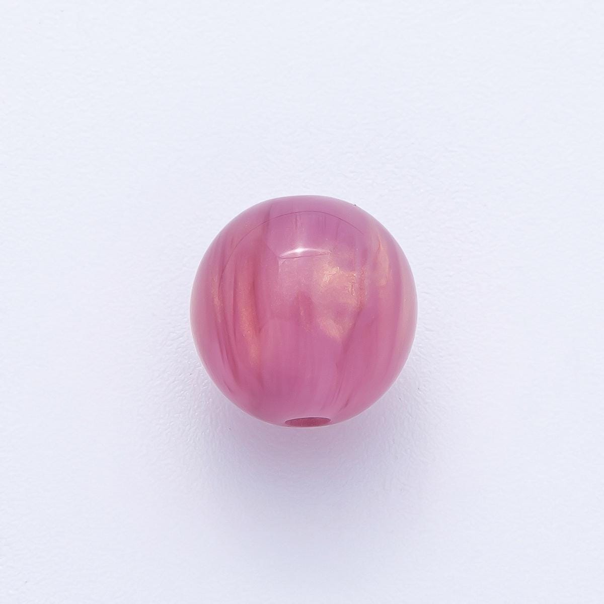 10 pcs 12.1mm Multicolor Acrylic Resin Round Bead DIY Jewelry Supply Finding for Custom Necklace & Bracelet | B691