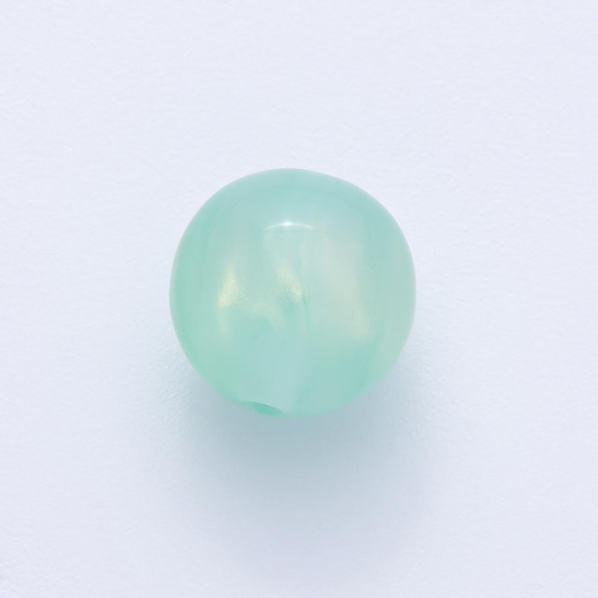 10 pcs 12.1mm Multicolor Acrylic Resin Round Bead DIY Jewelry Supply Finding for Custom Necklace & Bracelet | B691