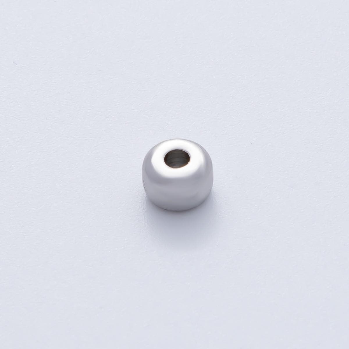 18K Gold Filled 6mm Minimalist Rondelle Spacer Bead Small Smooth Bead Jewelry Findings & DIY Supplies for Necklace Bracelet | B-538