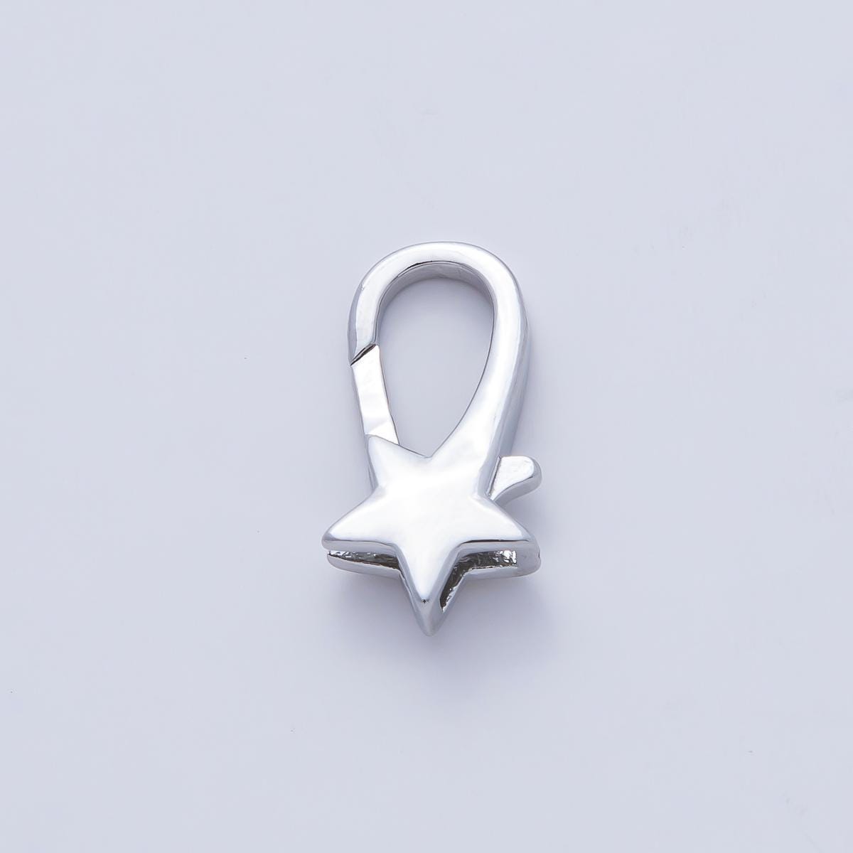 Rhodium Plated 17mm Star Lobster Claw Clasps Finding Minimalist Charm Lock Hook DIY Jewelry Supply for Custom Necklace or Bracelet | Z1610