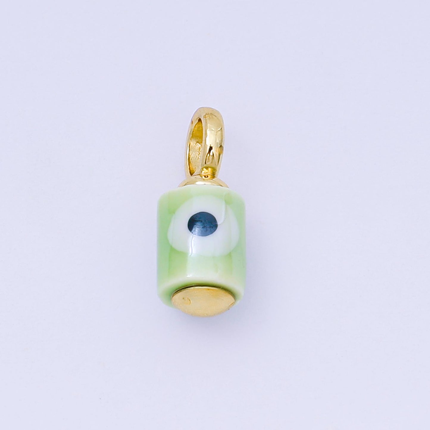 Colorful Ceramic Tube Eyes Charms Handmade Painting Ceramic Porcelain Evil Eyes Charms For Earrings Necklace Bracelet Jewelry Making C943