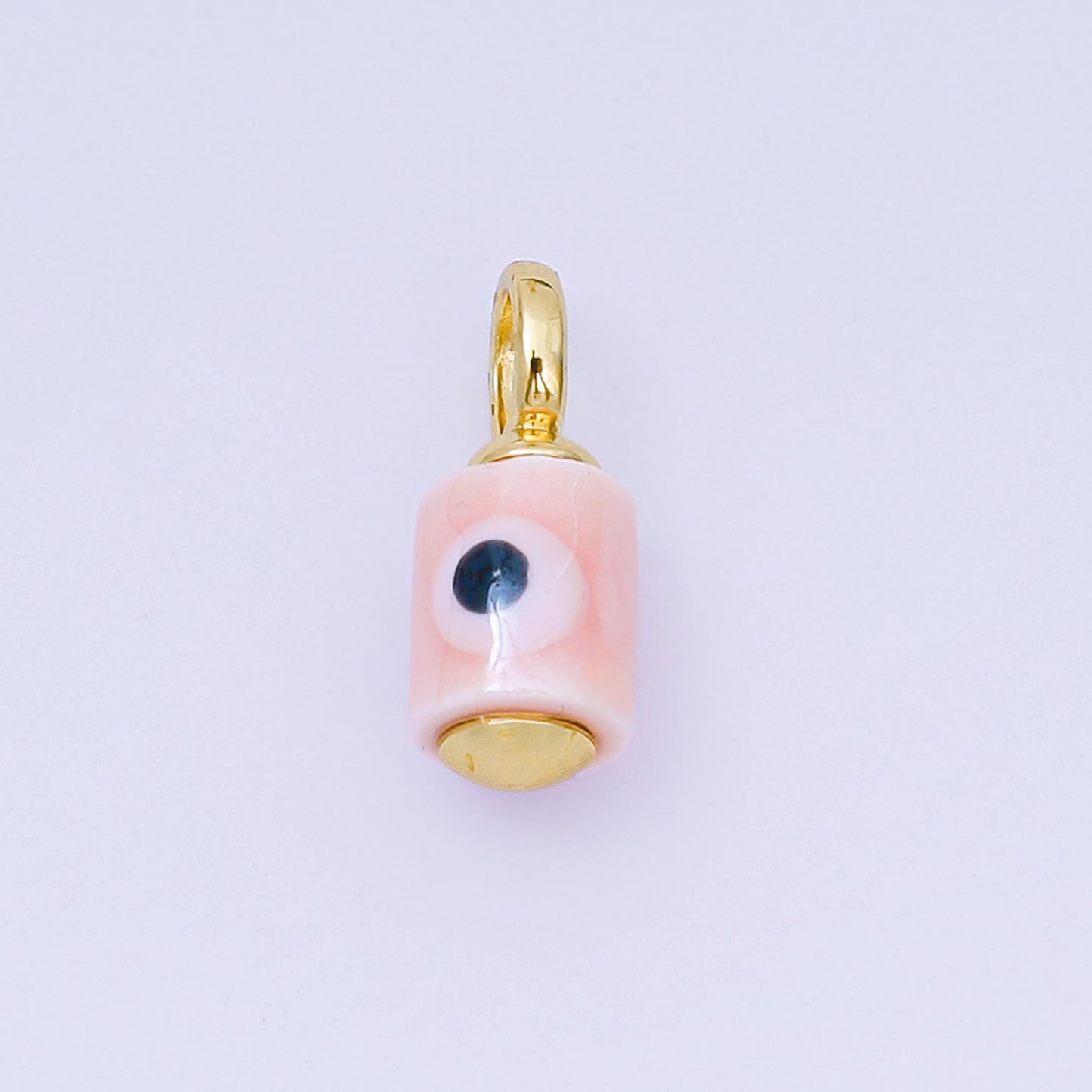 Colorful Ceramic Tube Eyes Charms Handmade Painting Ceramic Porcelain Evil Eyes Charms For Earrings Necklace Bracelet Jewelry Making C943