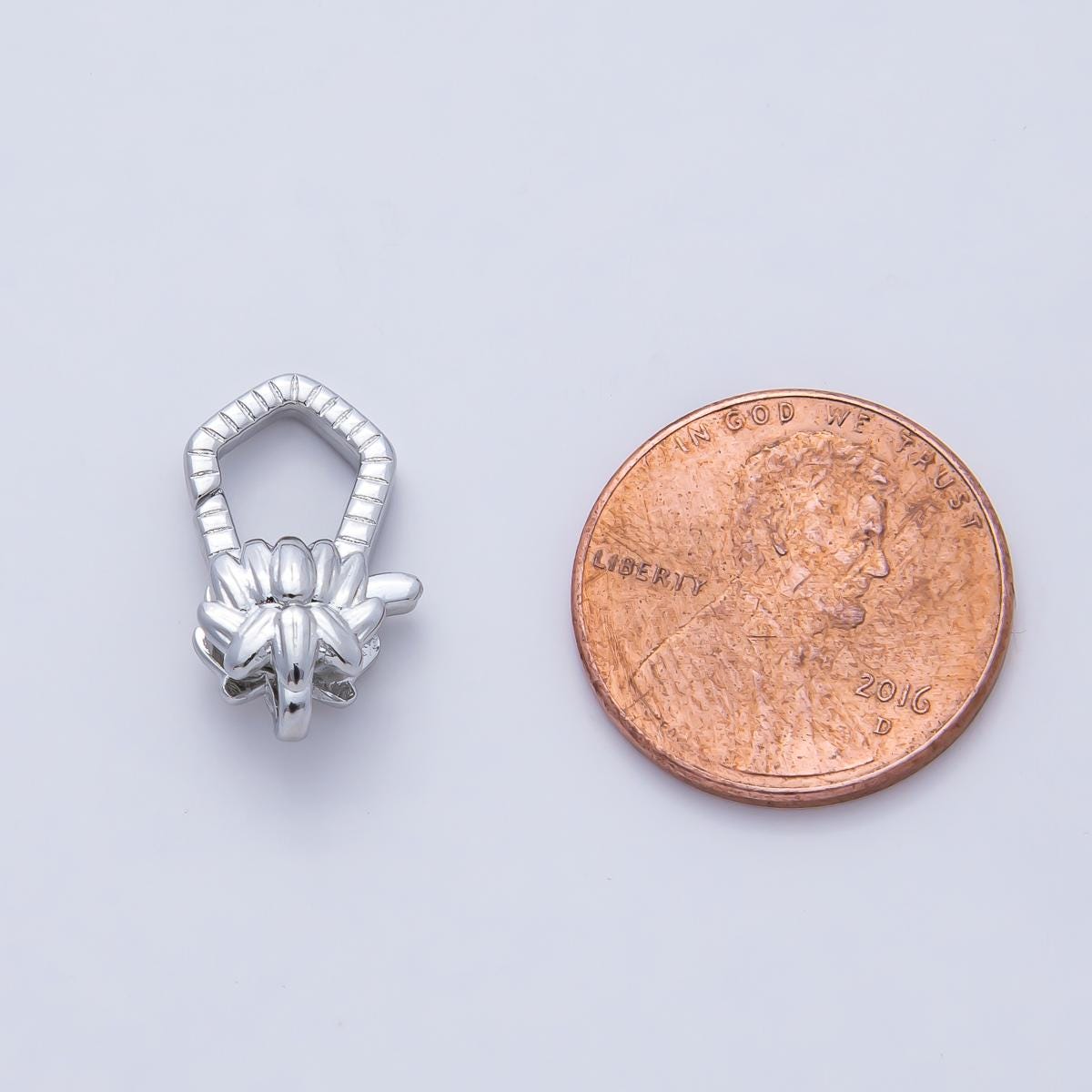 18K Gold Filled 17.8mm Ribbed Geometric Lobster Claw Clasps Finding Silver DIY Jewelry Supply for Custom Necklace or Bracelet | Z1611