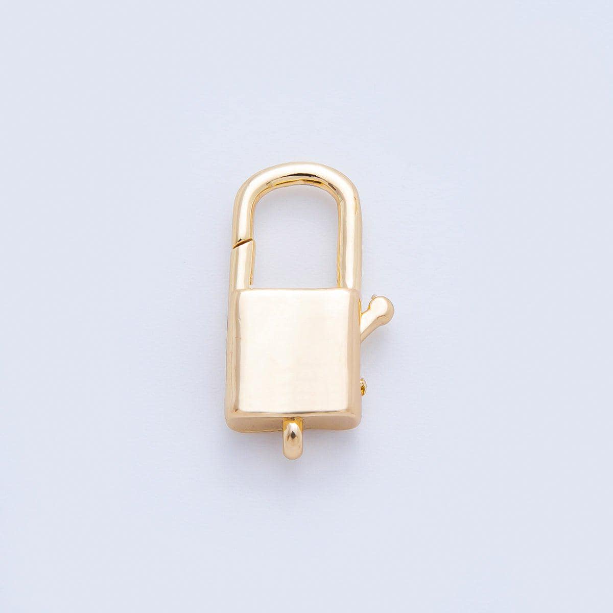 18K Gold Filled 18.1mm Rectangular Padlock Lobster Claw Clasps Finding in Gold & Silver DIY Jewelry Supply Custom Necklace Bracelet | Z1417