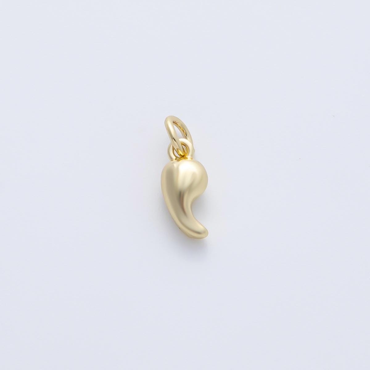 18K Gold Filled 11.2mm Minimalist Teardrop Mini Charm DIY Trendy Design DIY Jewelry Supply for Custom Necklace and Bracelet | AK-043