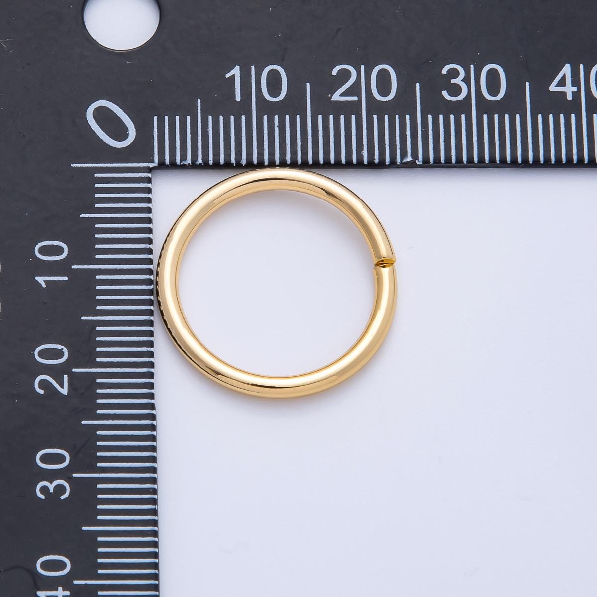 18K Gold Filled 22mm, 23mm, 24mm Open Round Jump Ring Finding DIY Jewelry Making Supplies for custom Necklace & Bracelet | Z1606