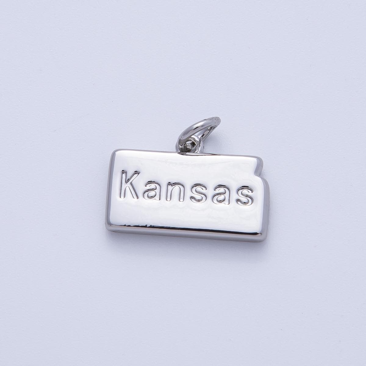 Mini Silver State Charms Tiny Home State Charm For Bracelets and Necklace making supply travel charm inspired USA State Pendant AF-1435