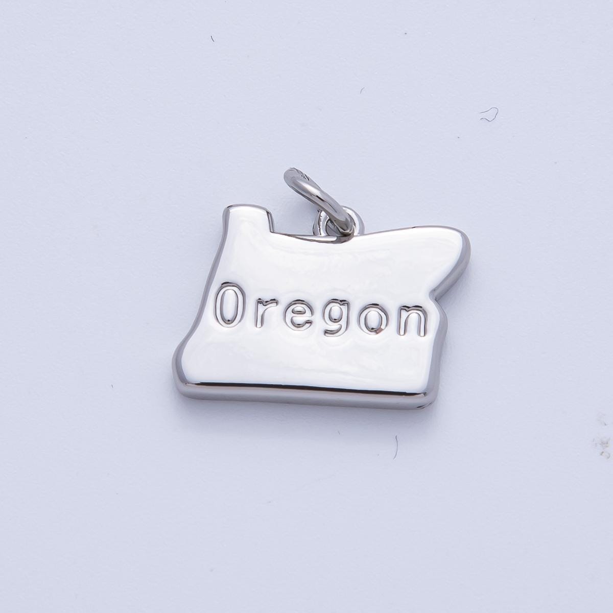 Mini Silver State Charms Tiny Home State Charm For Bracelets and Necklace making supply travel charm inspired USA State Pendant AF-1435