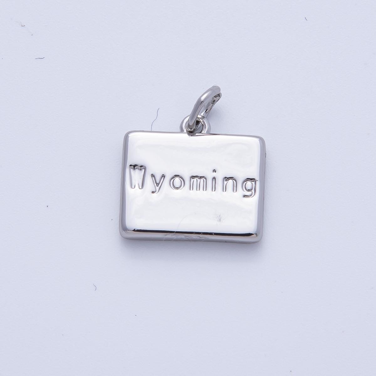 Mini Silver State Charms Tiny Home State Charm For Bracelets and Necklace making supply travel charm inspired USA State Pendant AF-1435
