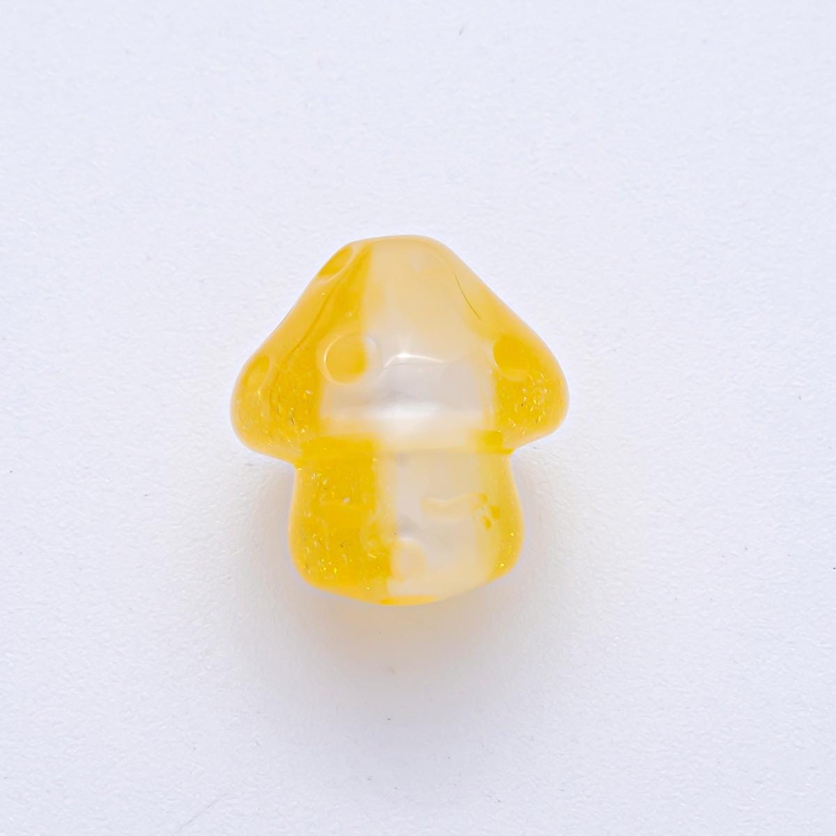 Dainty Resin Glittery mushroom charm small unique magic mushroom pendant jewelry gift idea for bracelet necklace earring component B648