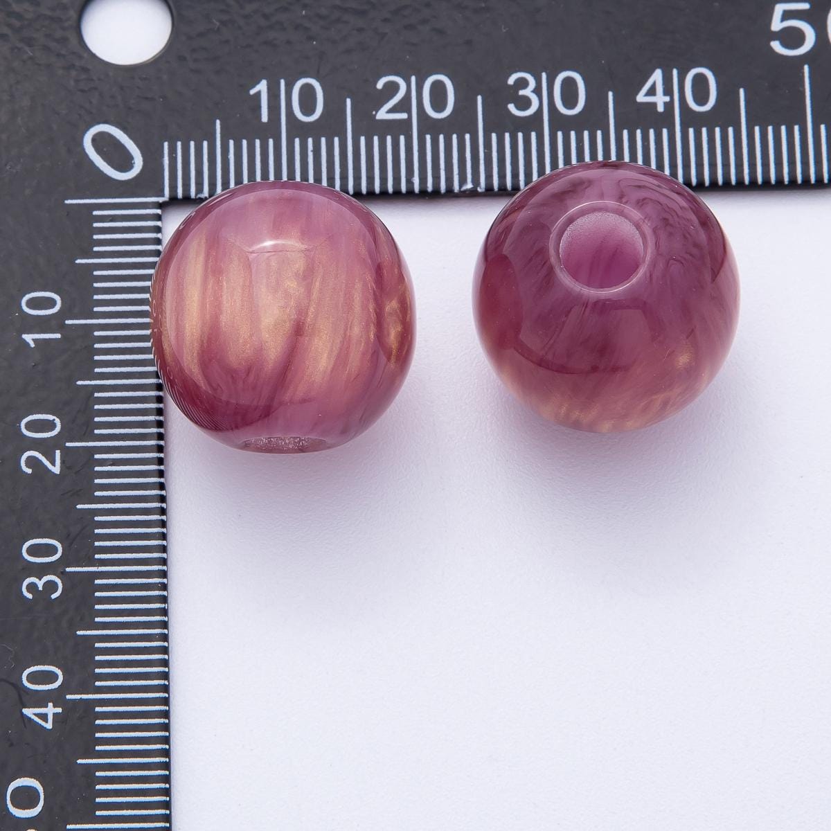 19mm Blue, Red, Black, Green, Brown Acrylic Resin Round Bead DIY Jewelry Supply Finding for Custom Necklace & Bracelet | B622