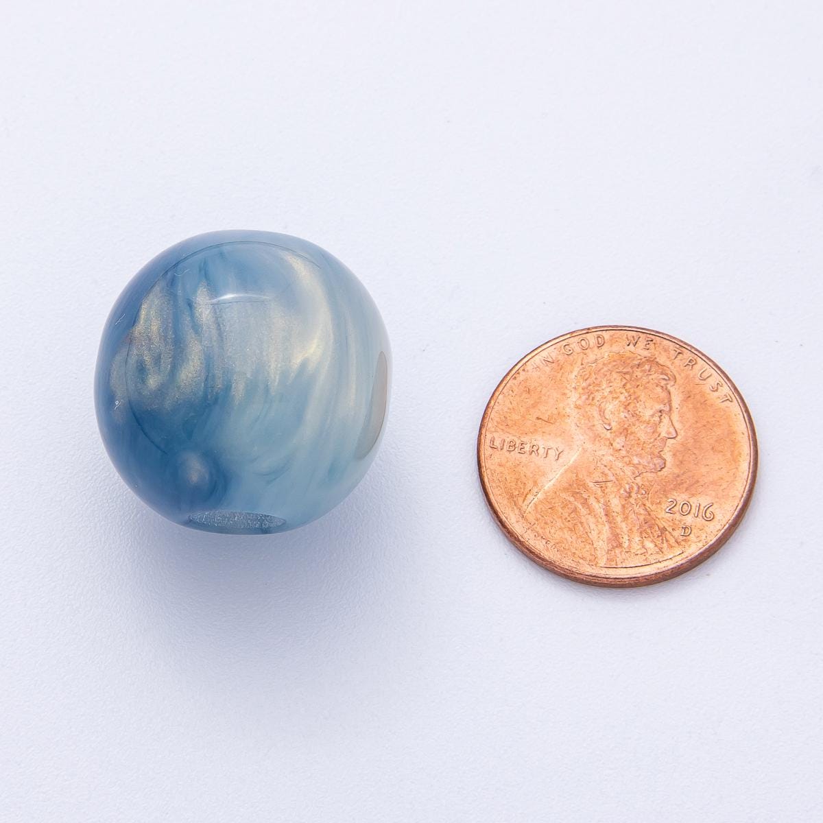 19mm Blue, Red, Black, Green, Brown Acrylic Resin Round Bead DIY Jewelry Supply Finding for Custom Necklace & Bracelet | B622