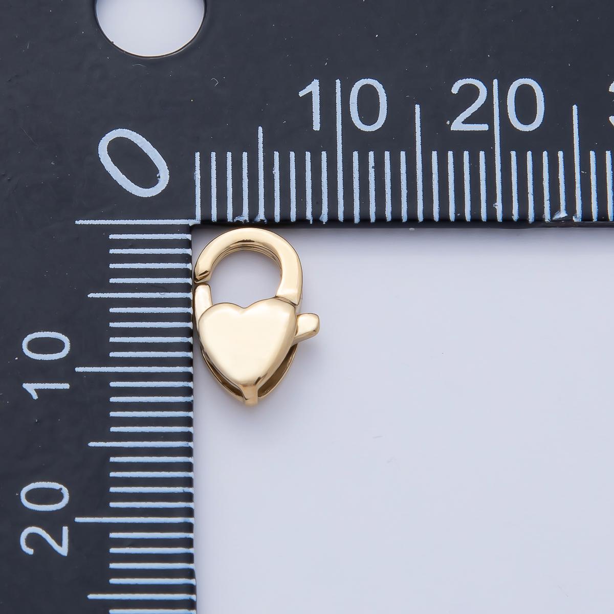 Stainless Steel 12mm Heart Lobster Claw Clasps Closure Finding DIY Jewelry Supply for Custom Necklace & Bracelet Making | Z1620