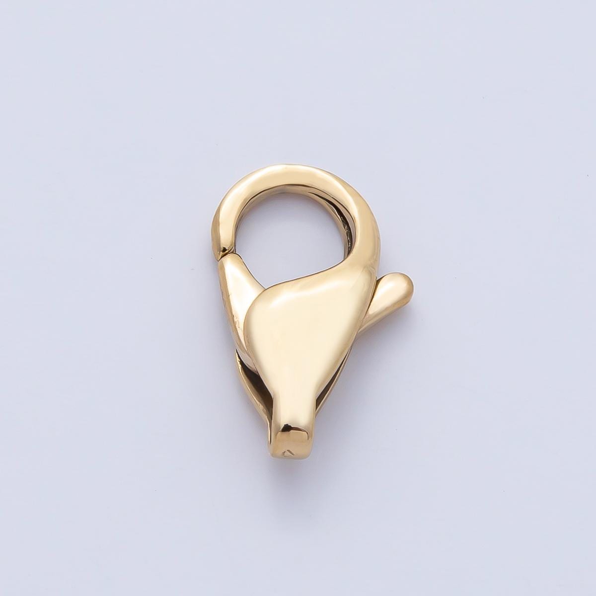 Stainless Steel 15.5mm Minimalist Rectangular Lobster Claw Closure Finding DIY Jewelry Supply for Custom Necklace and Bracelet | Z1623