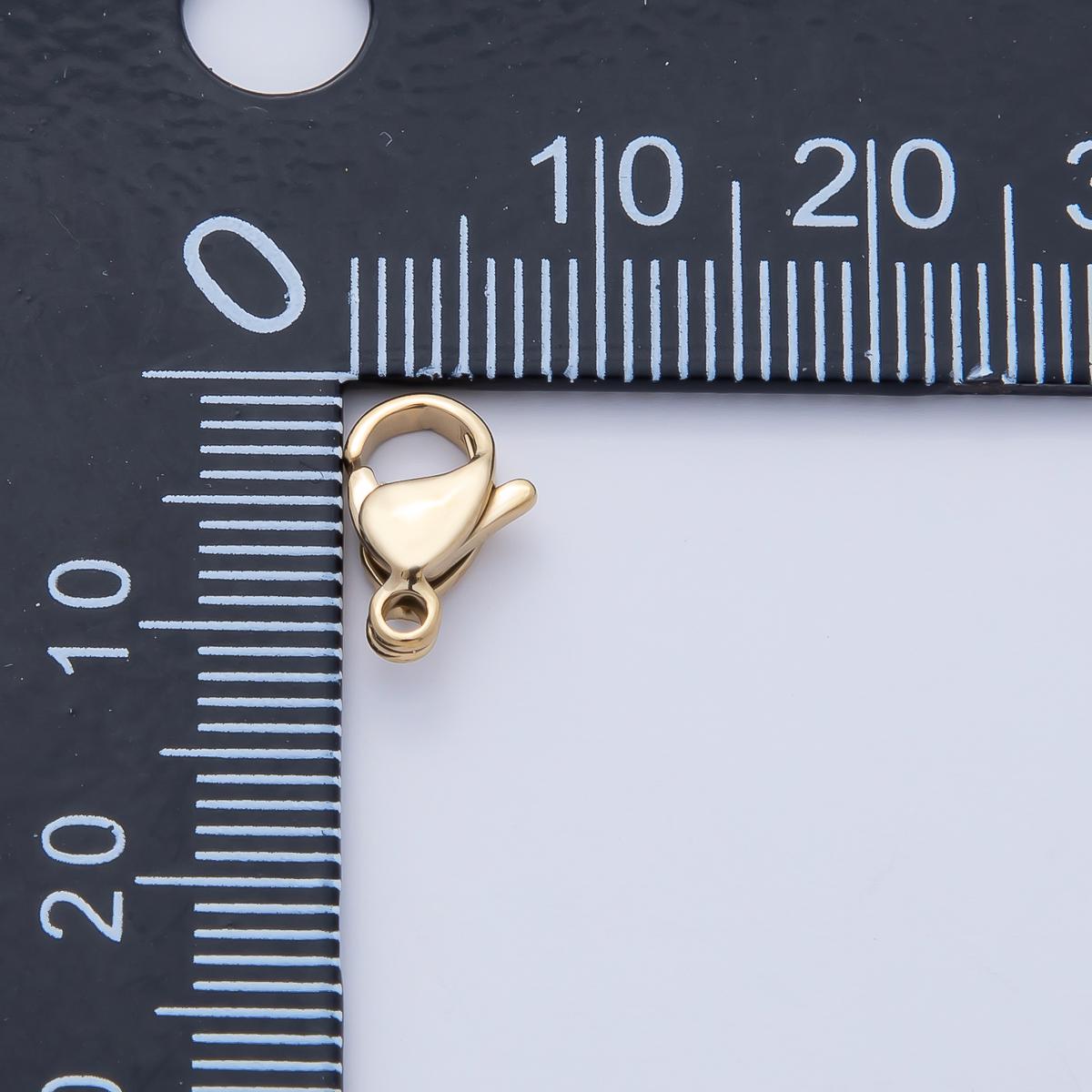 Stainless Steel 9mm 10mm 11mm 13mm Minimalist Lobster Claw Clasps Finding DIY Jewelry Supply for Custom Necklace & Bracelet Making | Z1628