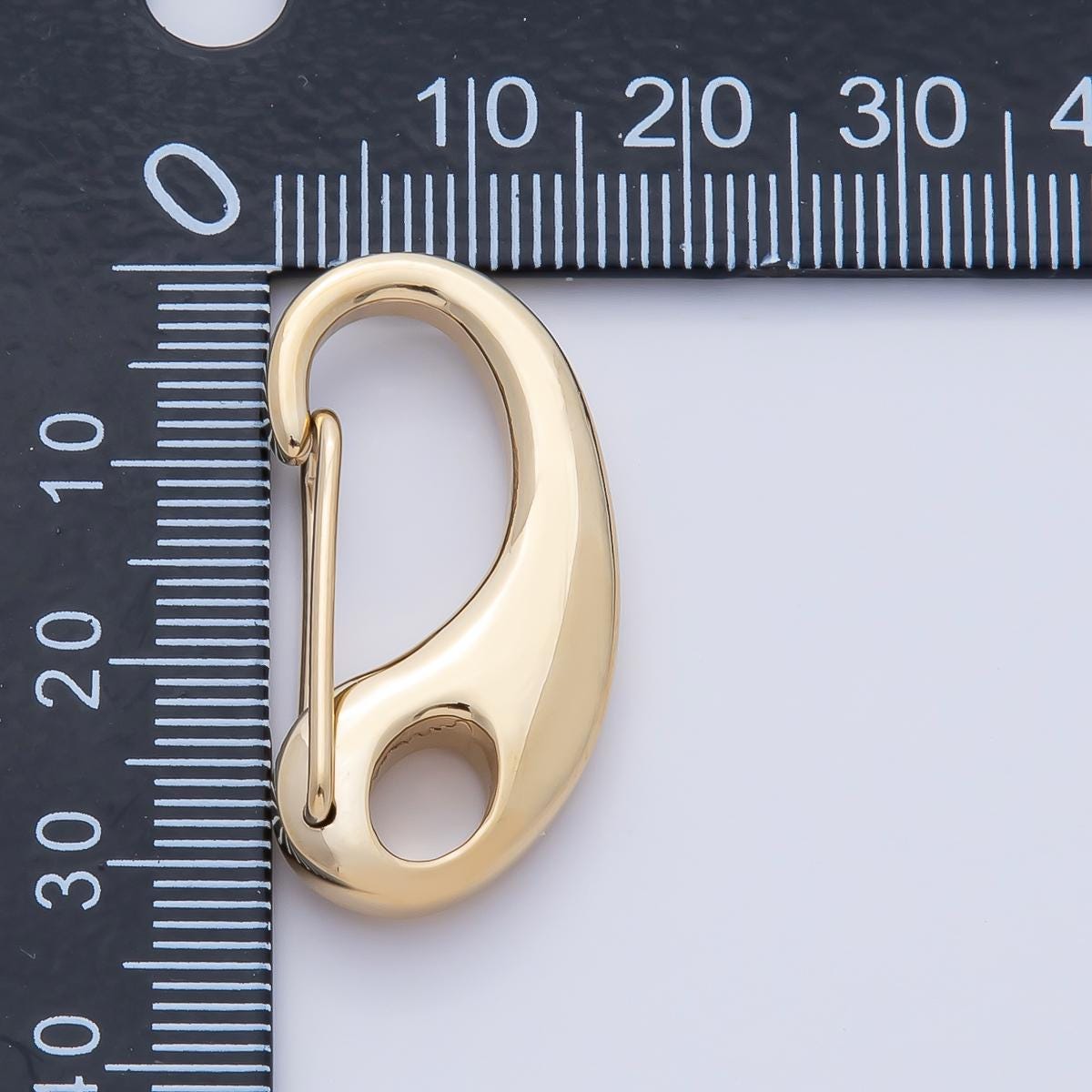 Stainless Steel 16mm 21mm 28mm 32.5mm Push Gate Oblong Minimalist Finding DIY Jewelry Supplies for Custom Necklace & Bracelet | Z1633