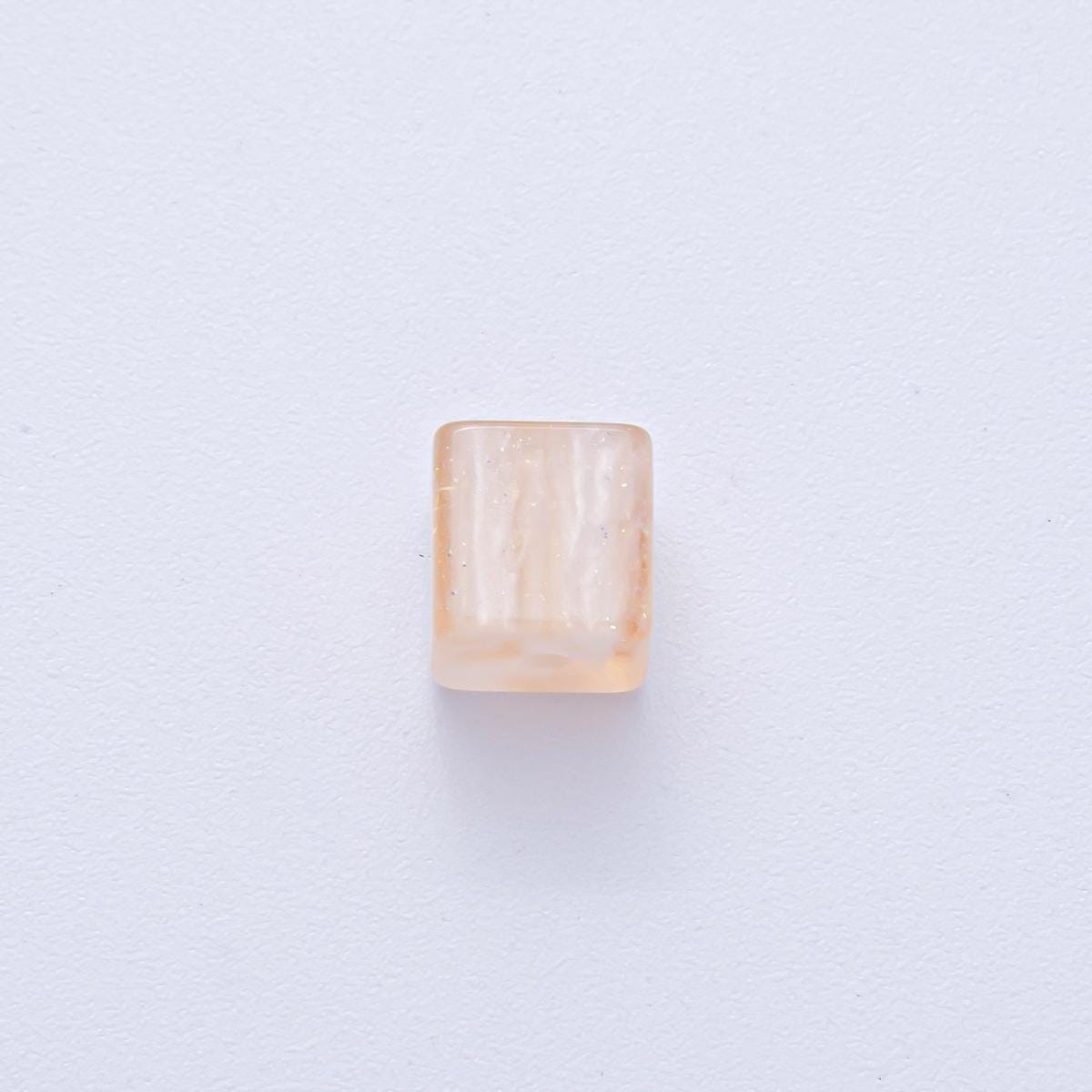 8mm Black, Purple, Orange, White, Green, Pink Glitter Resin Square Bead Set DIY Jewelry Supply for Custom Necklace Bracelet | B566